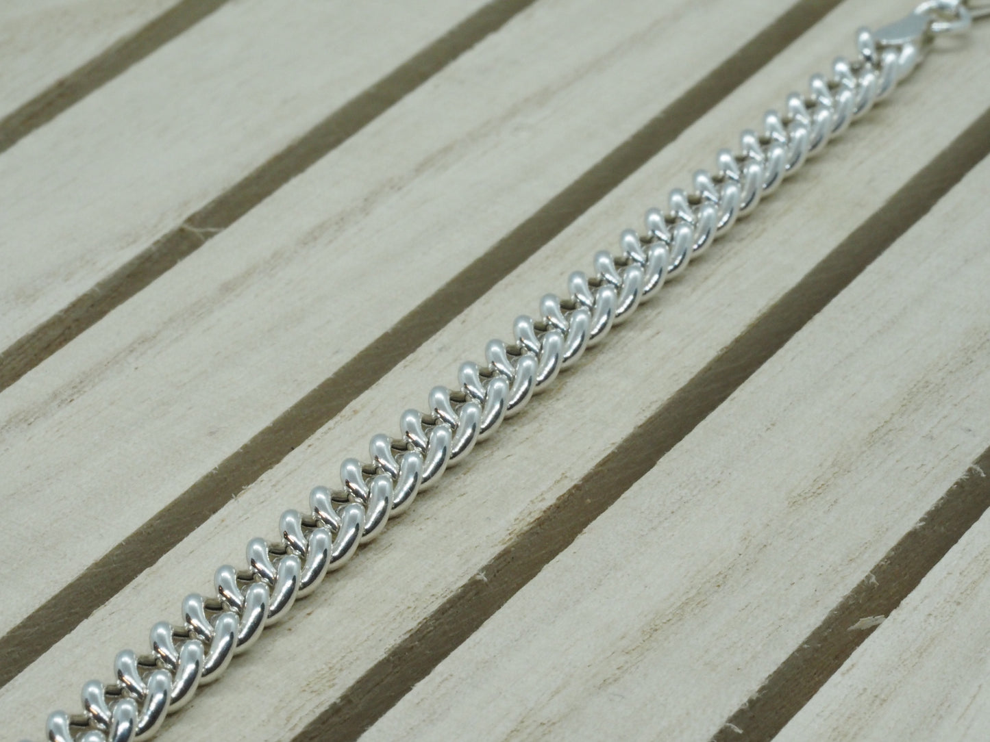 GIOIA BIJOUX | BRACCIALE CATENA CUBANA ARGENTO