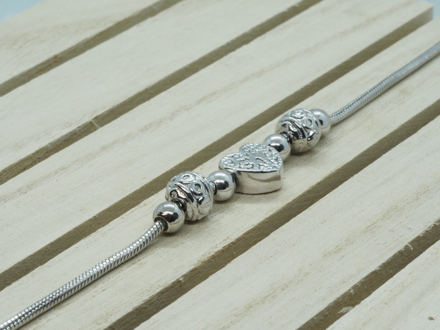 GIOIA BIJOUX | BRACCIALE TIPO PANDORA CUORE ARGENTO