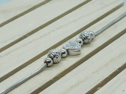 GIOIA BIJOUX | BRACCIALE TIPO PANDORA CUORE ARGENTO
