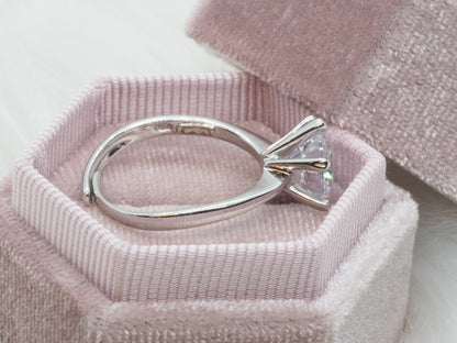 GIOIA BIJOUX | ANELLO SOLITARIO 6 PUNTE ARGENTO