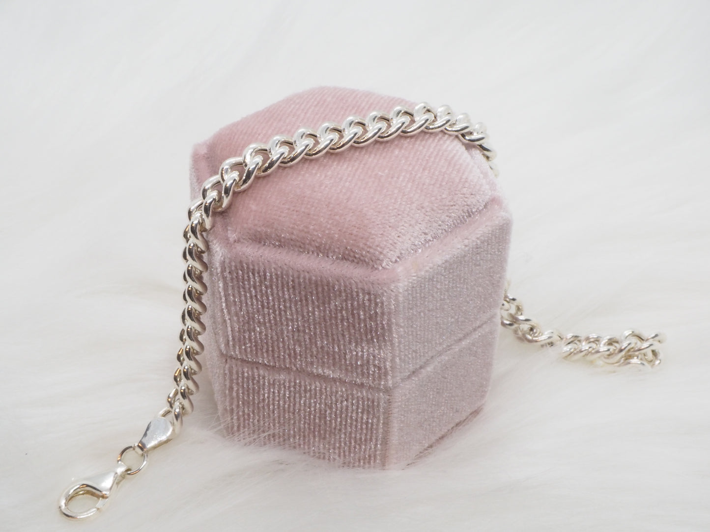 GIOIA BIJOUX | BRACCIALE CATENA CUBANA ARGENTO