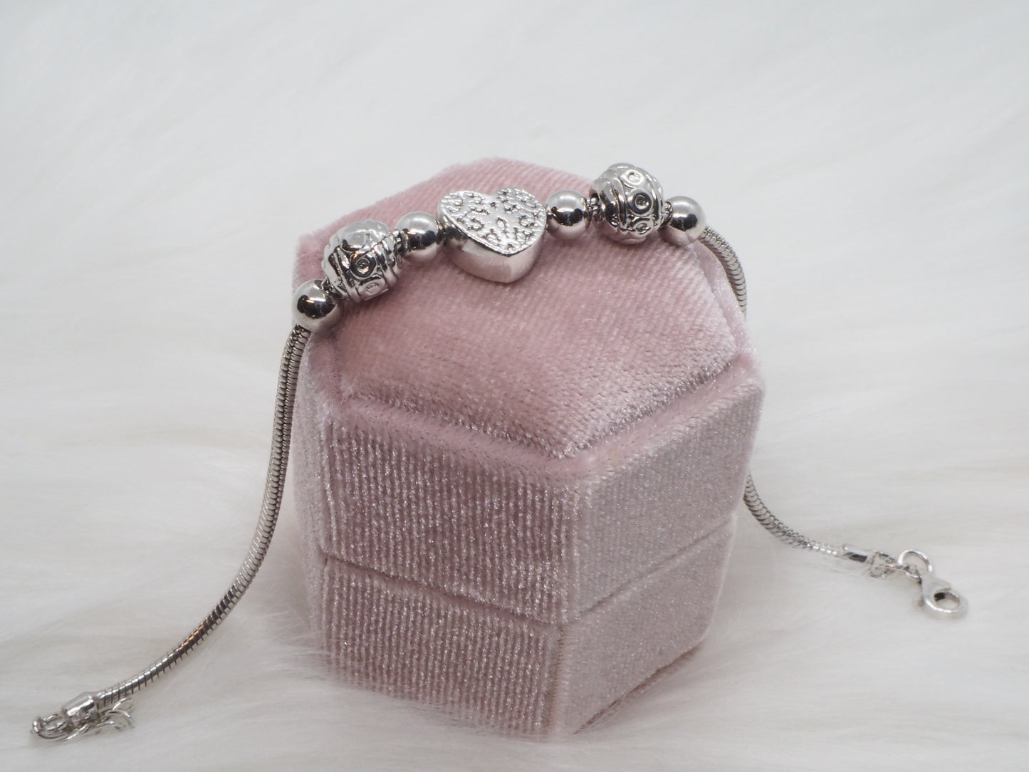 GIOIA BIJOUX | BRACCIALE TIPO PANDORA CUORE ARGENTO