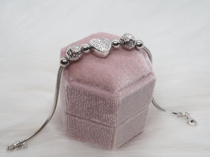 GIOIA BIJOUX | BRACCIALE TIPO PANDORA CUORE ARGENTO