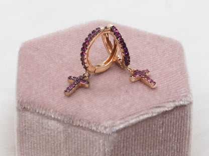 GIOIA BIJOUX | ORECCHINI CROCE ARGENTO