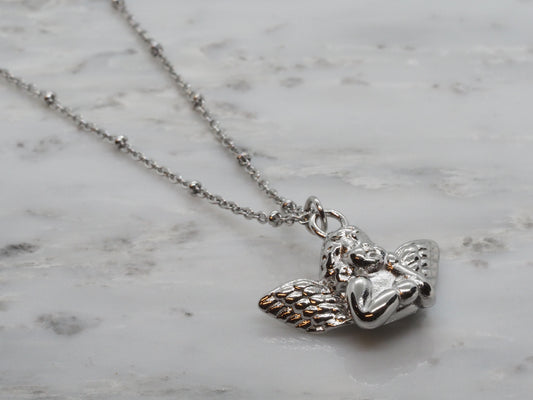 GIOIA BIJOUX | COLLANA ANGELO ACCIAIO